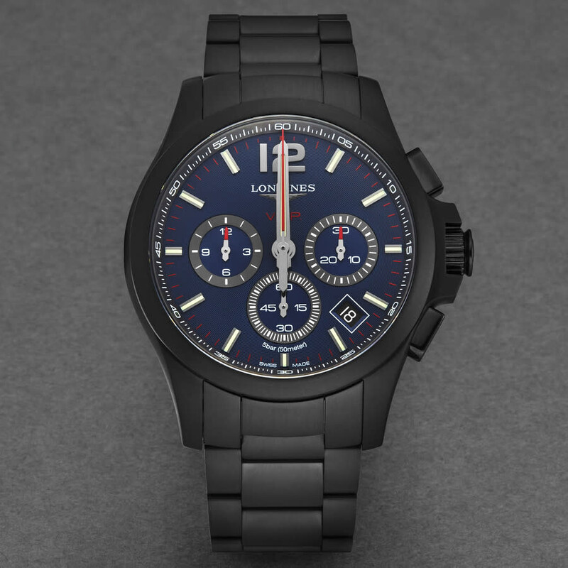 Longines Conquest V.H.P. Chronograph Blue Dial Men's Watch