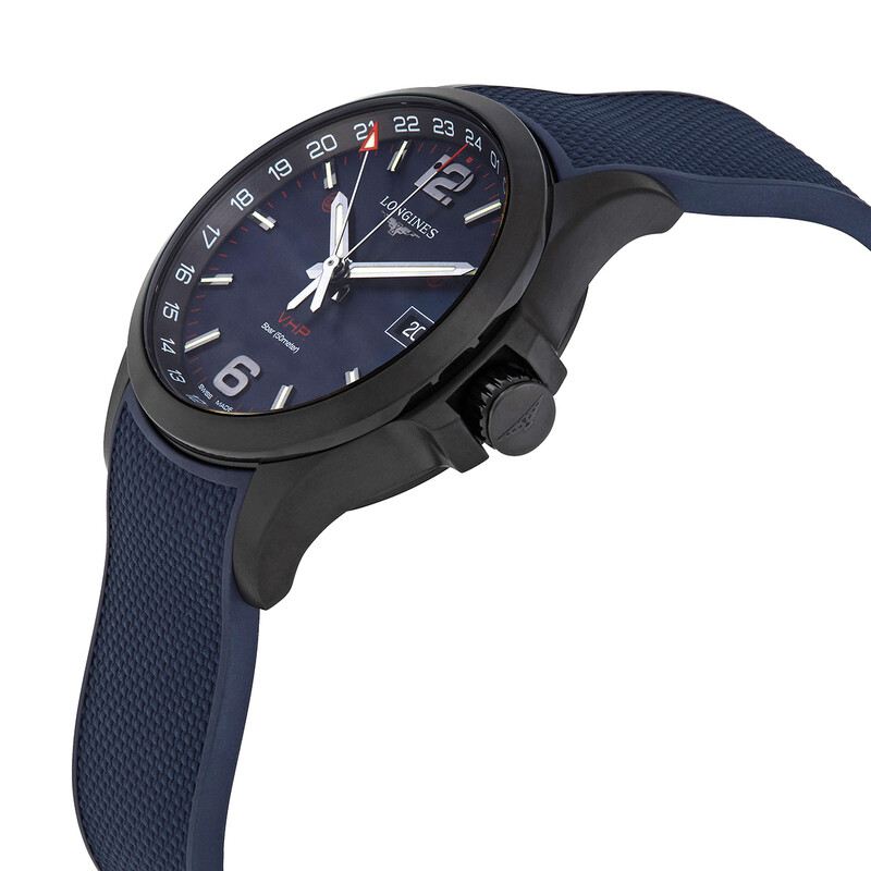 Longines Conquest V.H.P. GMT Quartz Blue Dial Men's Watch