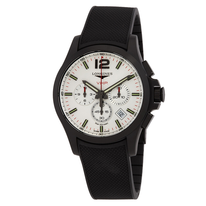 Longines Conquest V.H.P. Perpetual Quartz Silver Dial Men's Watch