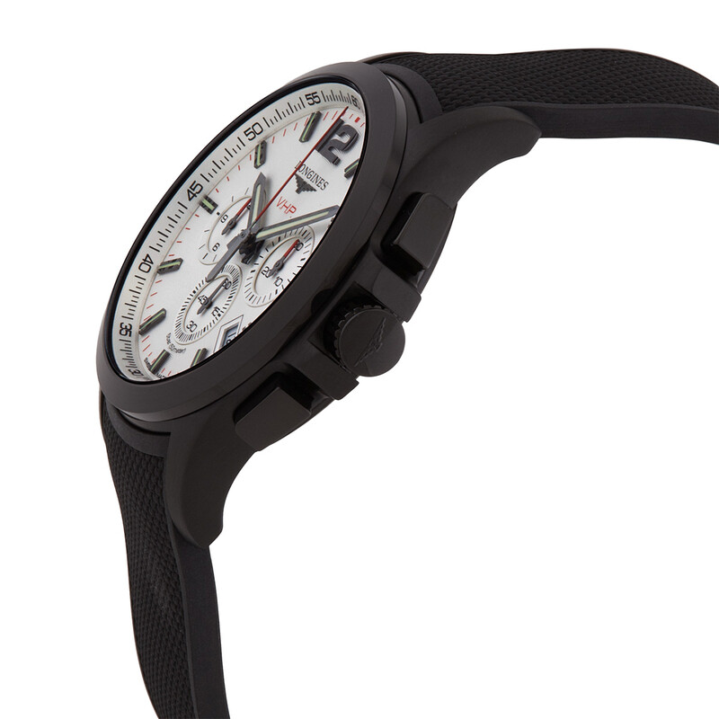 GIVENCHY LONGINES  YSL カフス タイピン Longines Conquest V.H.P. Perpetual Quartz Silver Dial Men's Watch