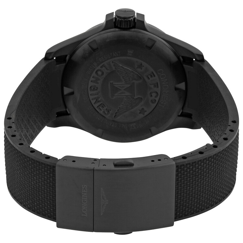 Longines Conquest V.H.P. Quartz Black Dial Men's Watch L37262569
