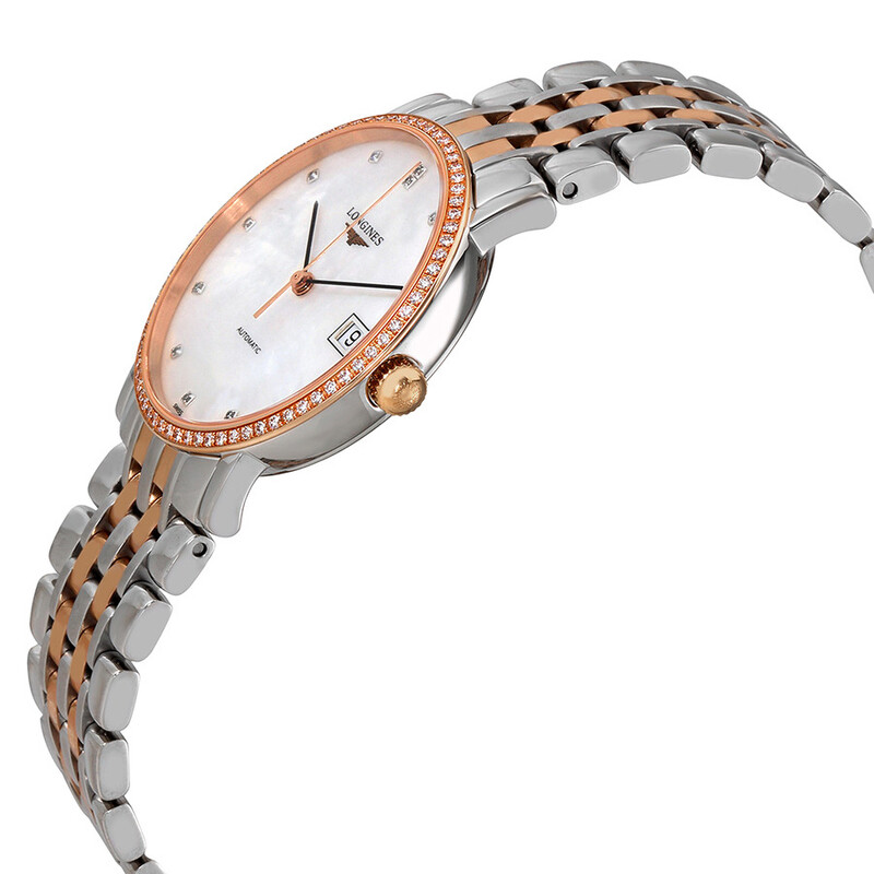 Longines Elegant Automatic Mother of Pearl Dial Ladies Watch