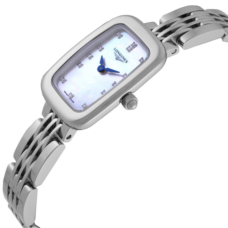 Longines Equestrian Quartz Diamond White Dial Ladies Watch