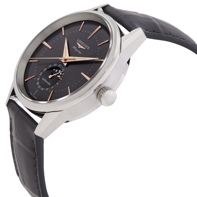 Longines Flagship Heritage Moonphase Automatic Moon Phase Grey