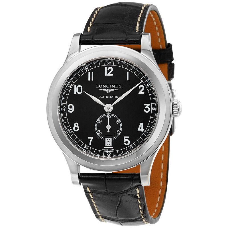 Longines Heritage Automatic Black Dial Men's Watch L2.767.4.53.2
