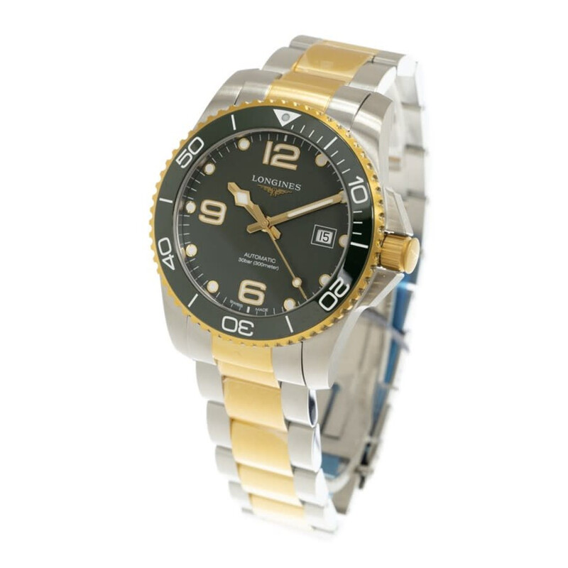 Longines Hydro Conquest Automatic Green Dial Men's Watch L3.781.3