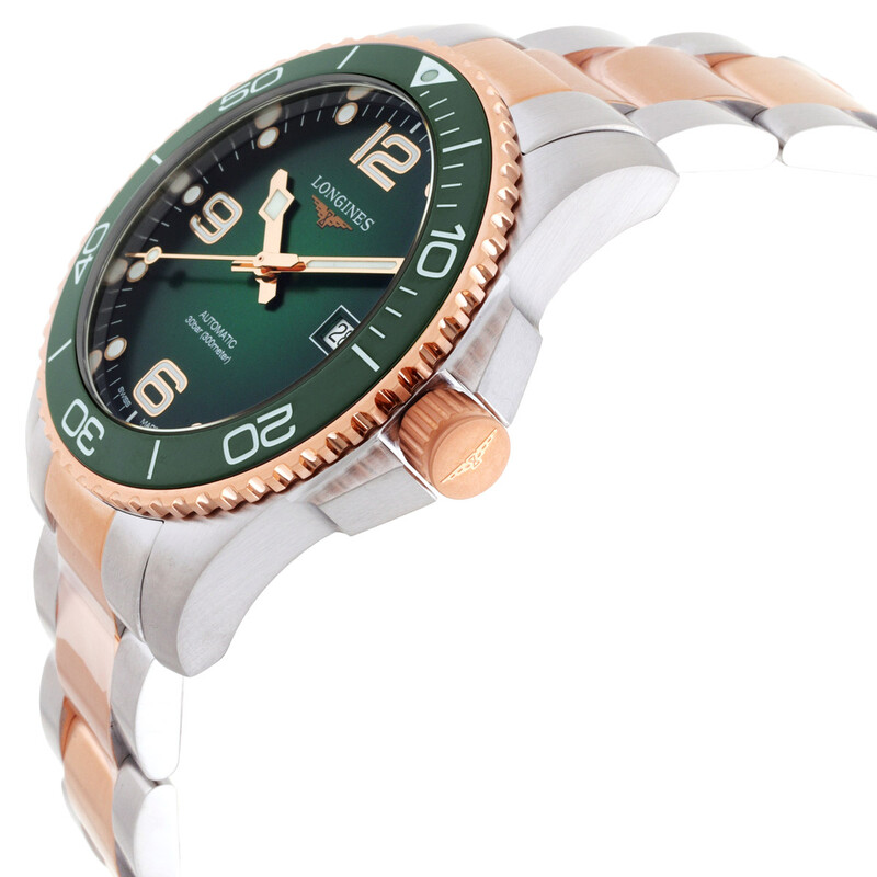 Longines Hydroconquest Automatic Green Dial Men's Watch L3.781.3
