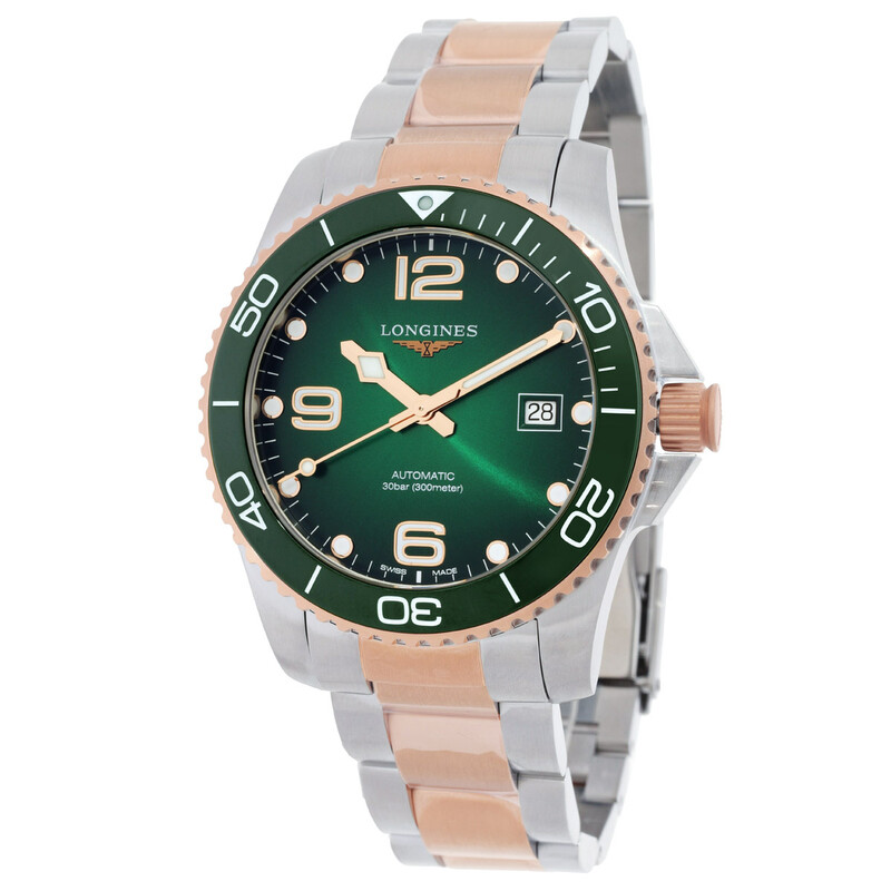 Longines Hydroconquest Automatic Green Dial Men's Watch L3.781.3