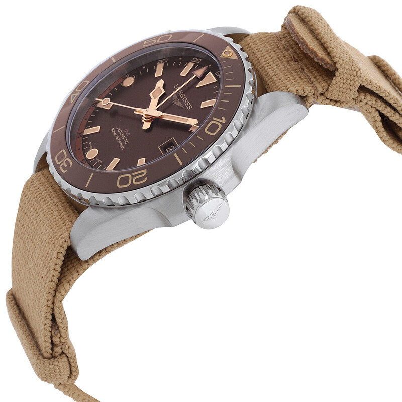 Longines Hydroconquest GMT Automatic Brown Men's Watch L3.790.4