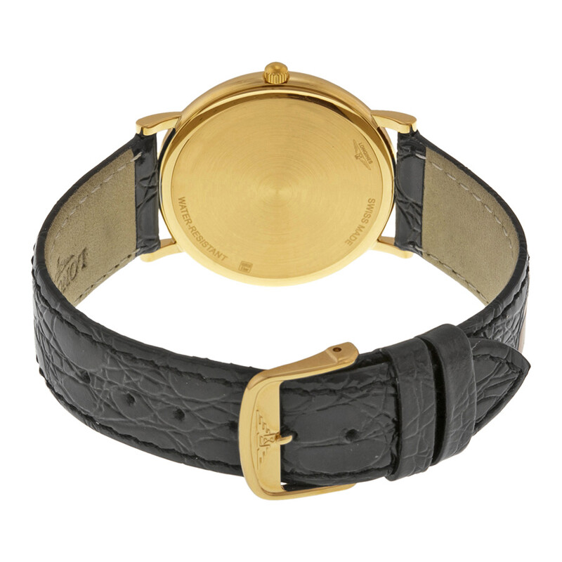 B*L様 LONGINES ゴールド 腕時計(クォーツ) Longines La Grande Classique Champagne Dial 18kt Yellow Gold Black