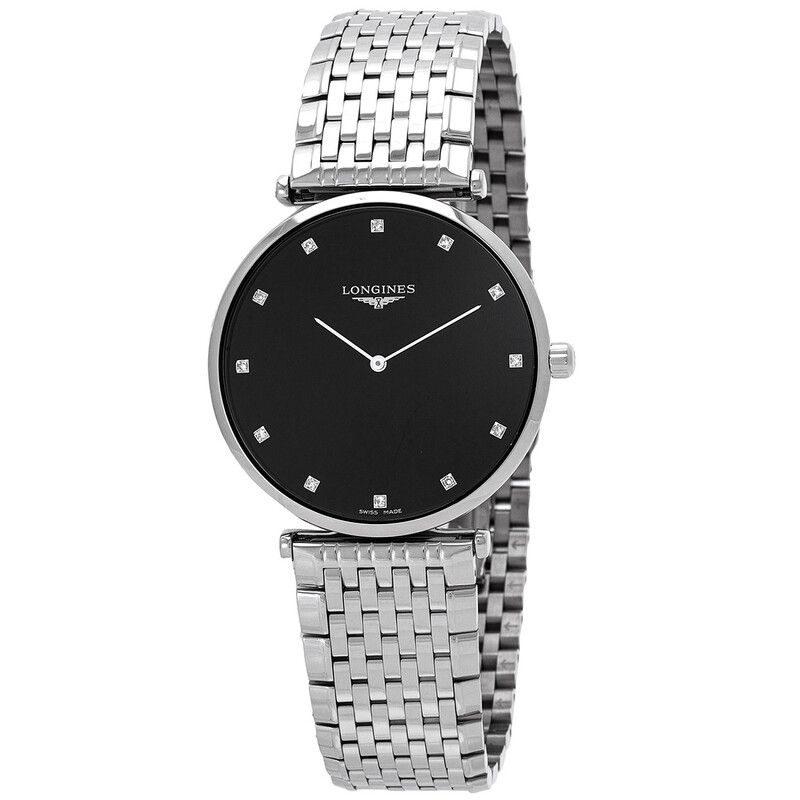 Longines La Grande Classique De Longines Quartz Diamond Black Dial