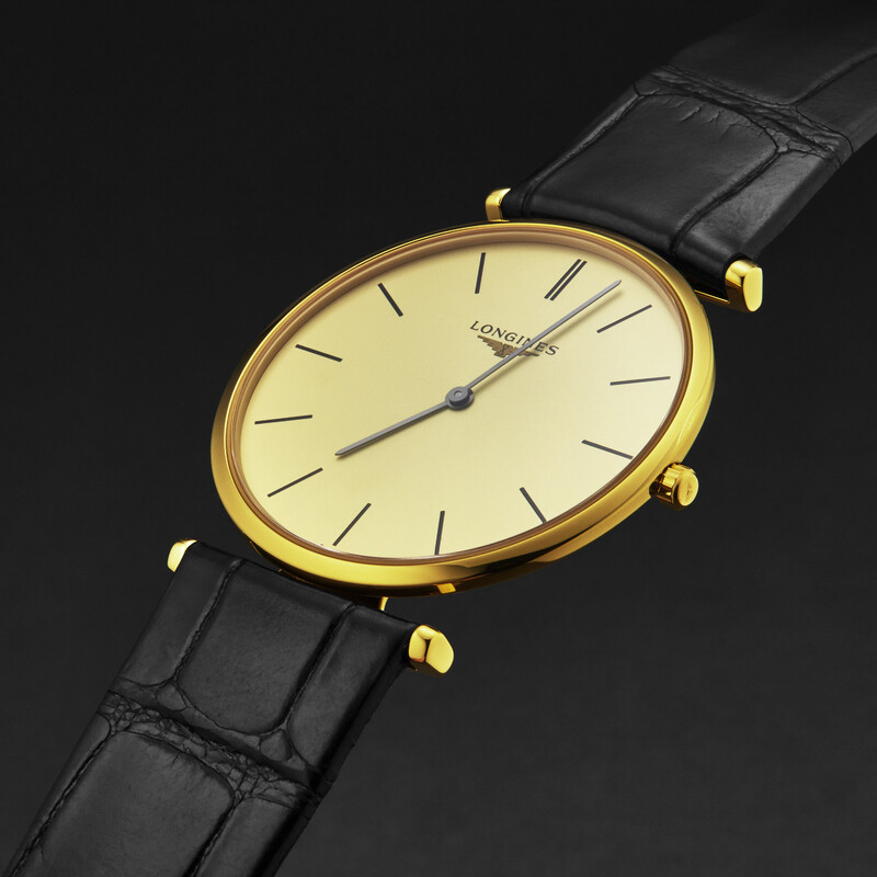 Longines La Grande Quartz Gold Dial Ladies Watch L4.755.2.32.2