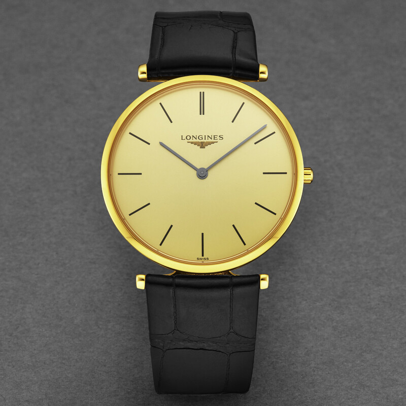 Longines La Grande Quartz Gold Dial Ladies Watch L4.755.2.32.2