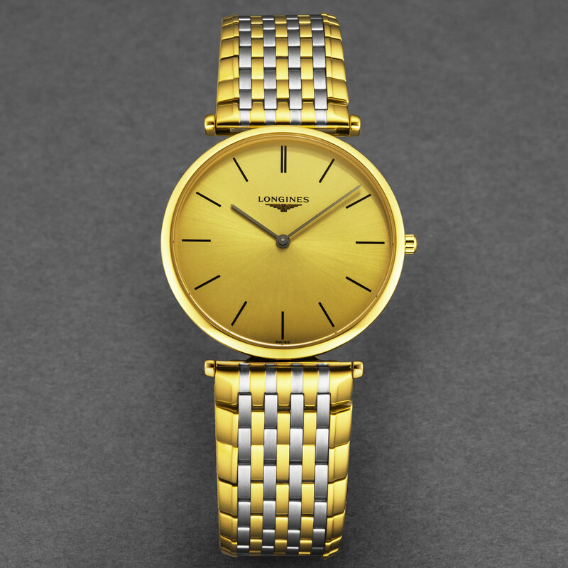 Longines La Grande Quartz Gold Dial Unisex Watch L4.755.2.32.7