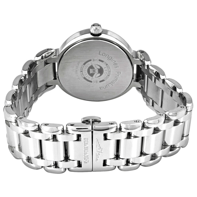 Longines Prima Luna Quartz Silver Dial Ladies Watch L8.115.4.71.6
