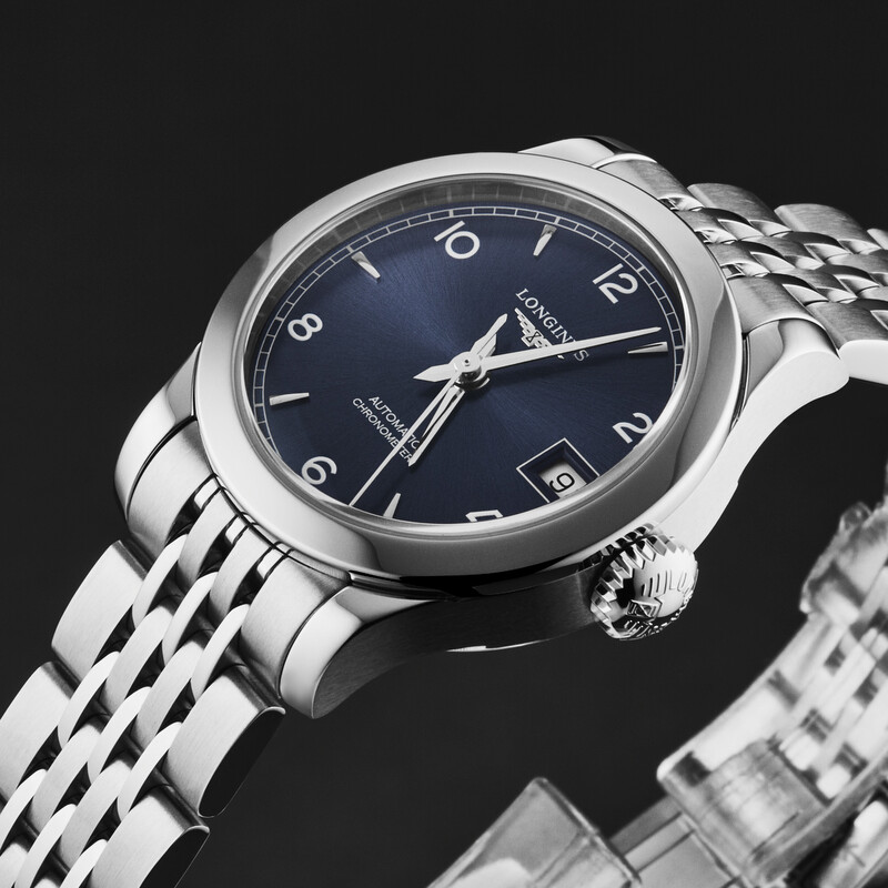Longines Record Automatic Blue Dial Ladies Watch L2.320.4.96.6