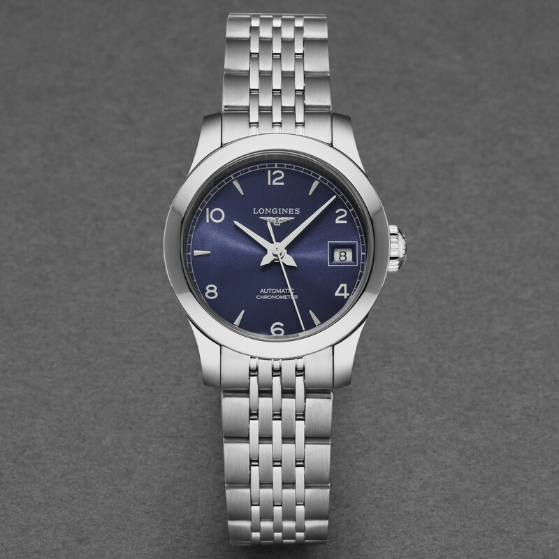 Longines Record Automatic Blue Dial Ladies Watch L2.320.4.96.6