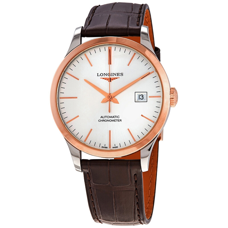 Longines Record Automatic Chronometer Silver Dial Men's Watch