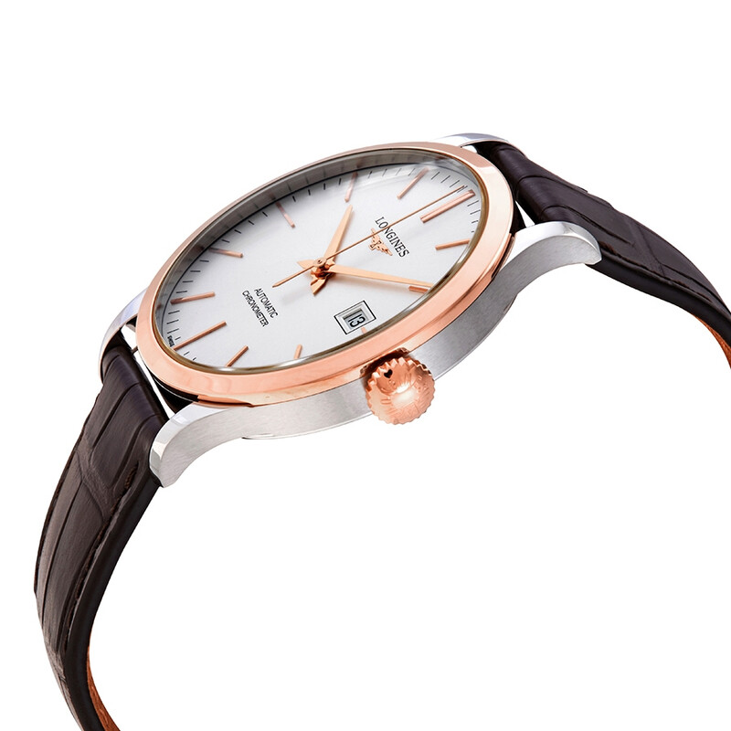 Longines Record Automatic Chronometer Silver Dial Men's Watch