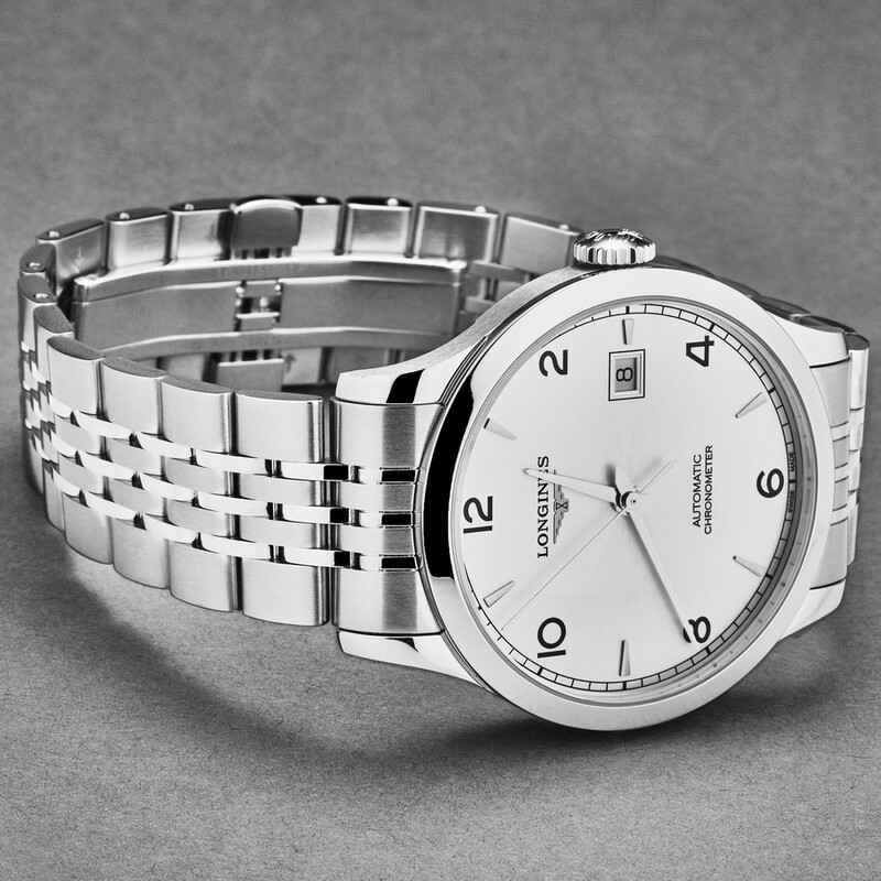 Longines Record Automatic Silver Dial Watch L28204766 L2.820.4