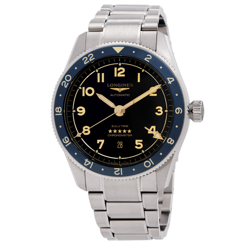 Longines Spirit Zulu Time Automatic Anthracite Dial Men's Watch