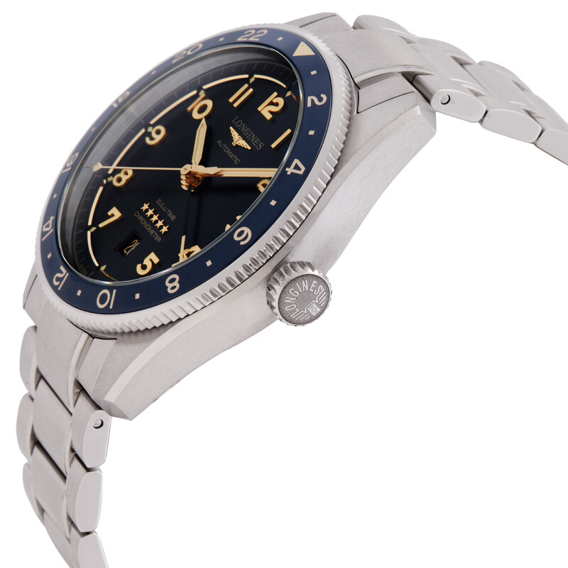 Longines Spirit Zulu Time Automatic Anthracite Dial Men's Watch