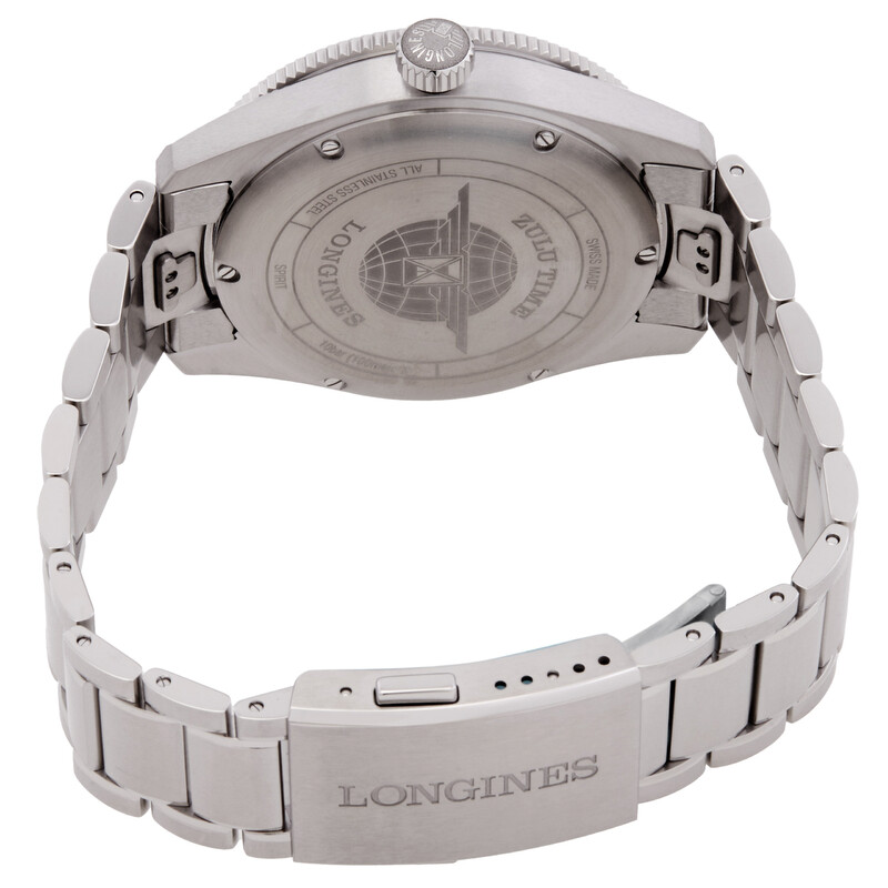 Longines Spirit Zulu Time Automatic Anthracite Dial Men's Watch