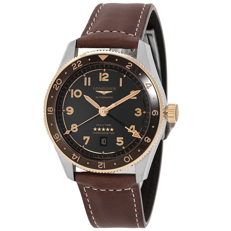 Longines Spirit Zulu Time Automatic Anthracite Dial Men's Watch L3