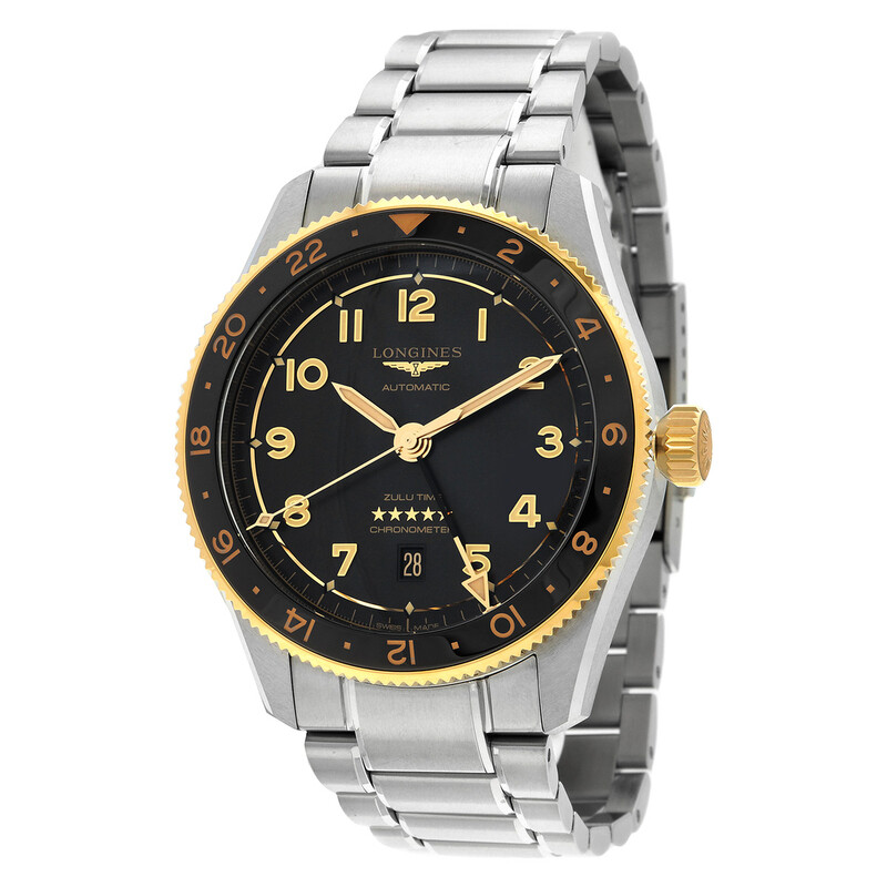 Longines Spirit Zulu Time Automatic Anthracite Dial Men's Watch L3