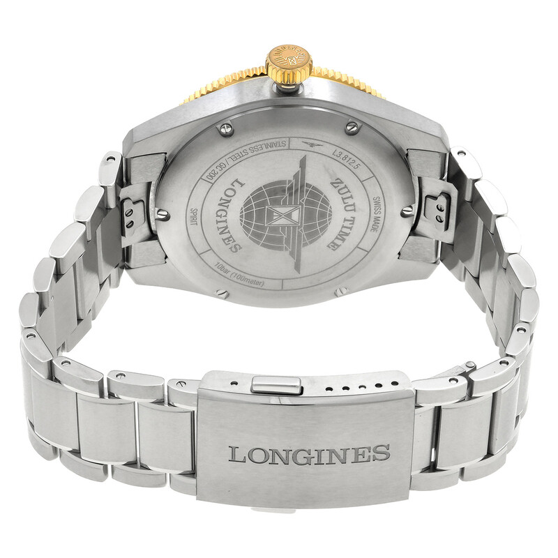 Longines Spirit Zulu Time Automatic Anthracite Dial Men's Watch L3