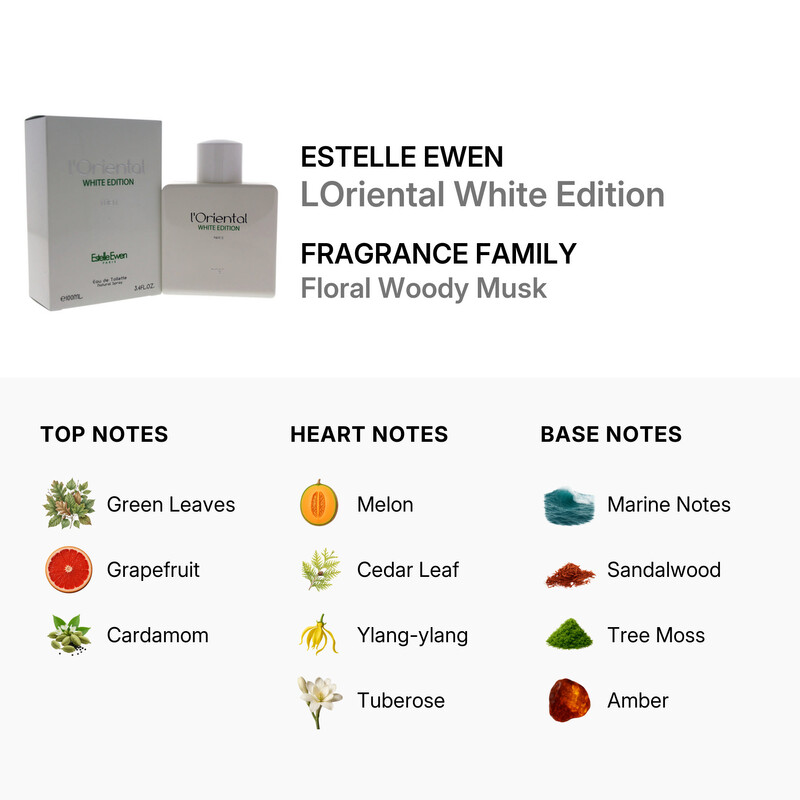 Estelle Ewen LOriental White Edition by Estelle Ewen for Men - 3.4