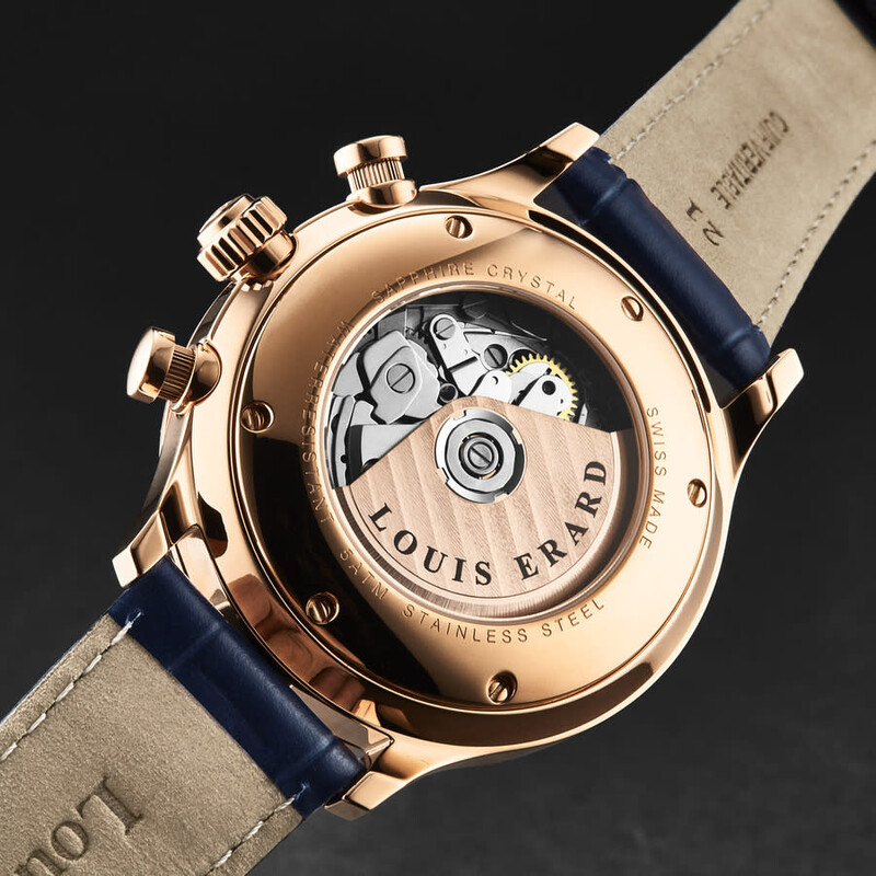 Louis Erard 1931 Chronograph Automatic Blue Dial Men's Watch