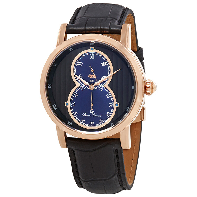 Lucien Piccard Infinity Dual Time Black Dial Men display picture 1
