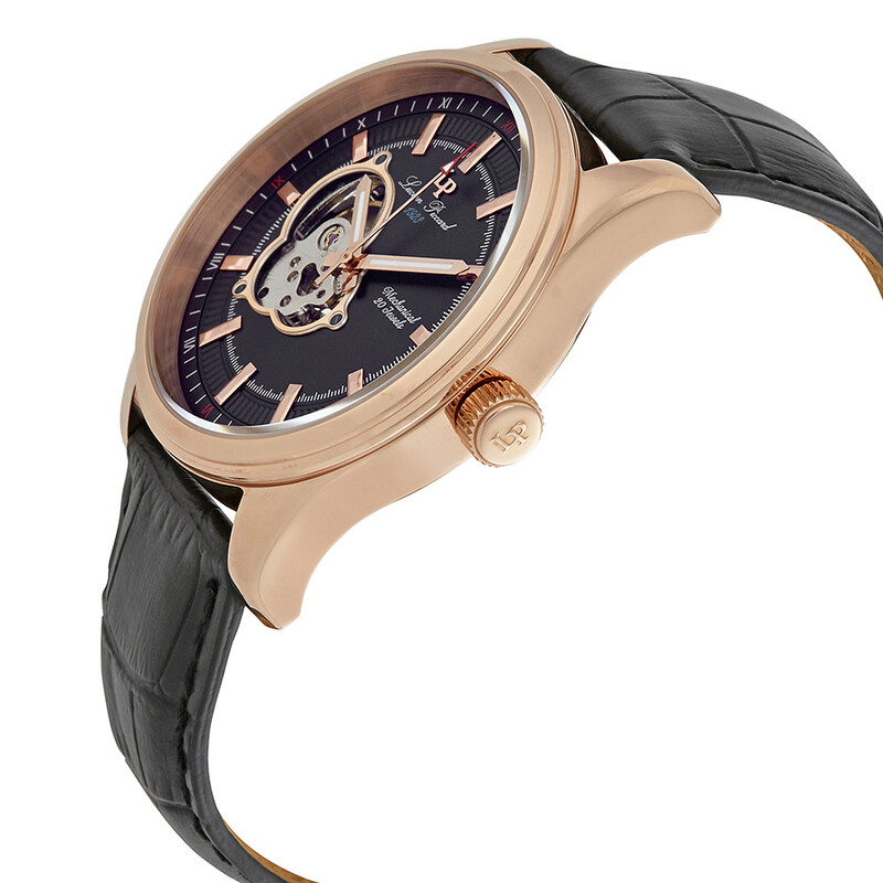 Lucien Piccard Morgana Open Heart Mechanical Hand Wind Men's Watch