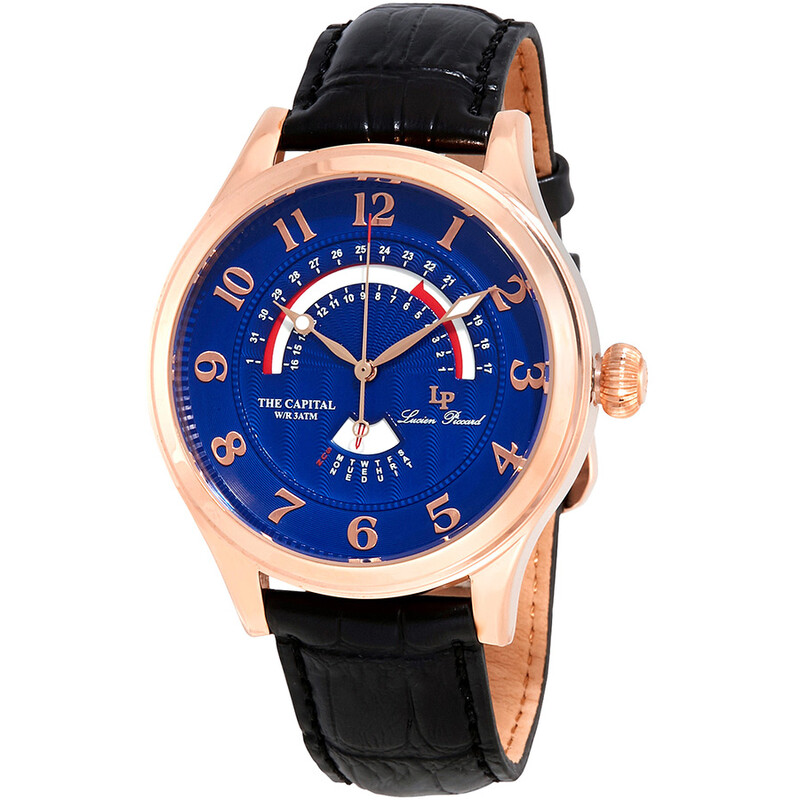Lucien Piccard The Capital Retrograde Men's Watch LP-40050-RG-03
