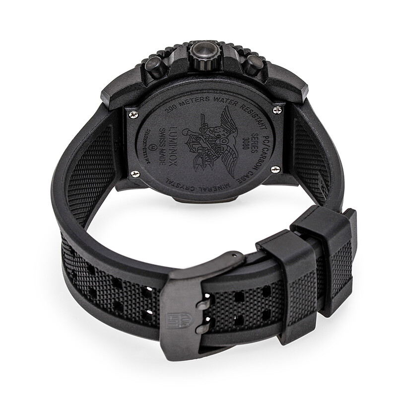 Luminox Navy Seal Colormark Blackout Chronograph Quartz Black Dial 