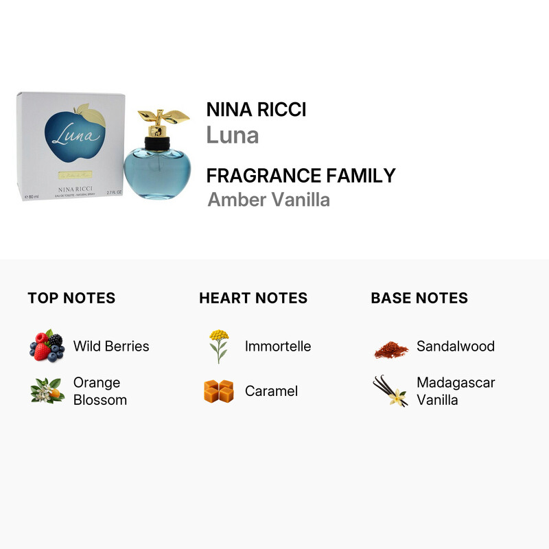 Nina Ricci Luna / Nina Ricci EDT Spray 2.7 oz (80 ml) (w