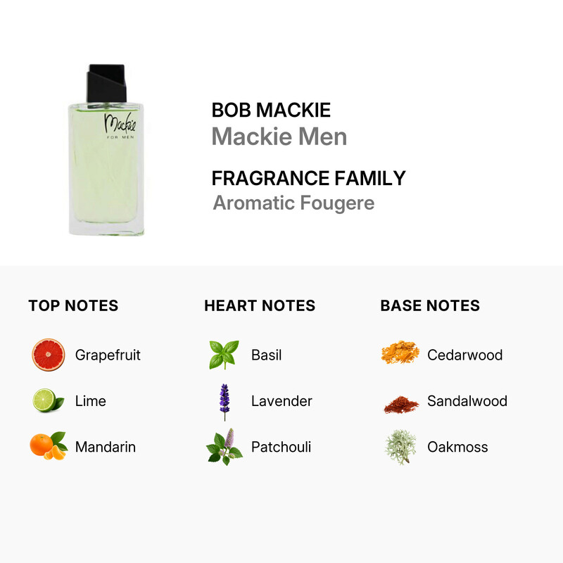 Mackie Men / Bob Mackie EDT Spray 3.4 oz (100 ml) (m)