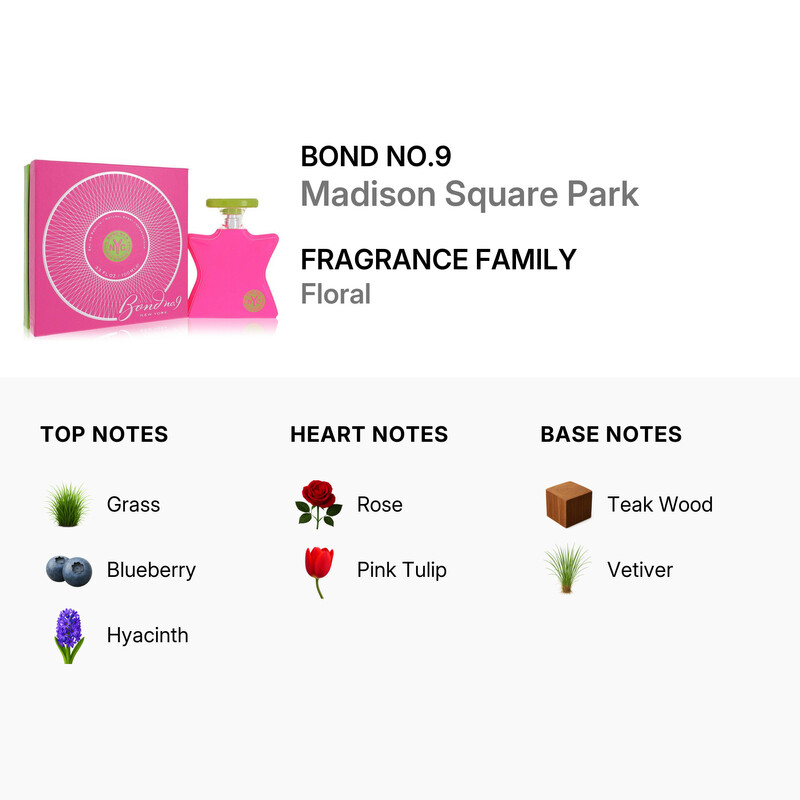 Bond No.9 Madison Square Park by Bond No.9 Eau De Parfum Spray 3.3