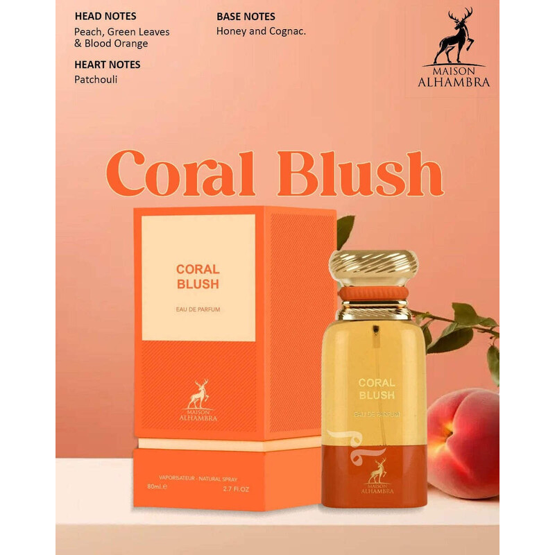 Maison Alhambra Ladies Coral Blush EDP Spray 2.7 oz Fragrances