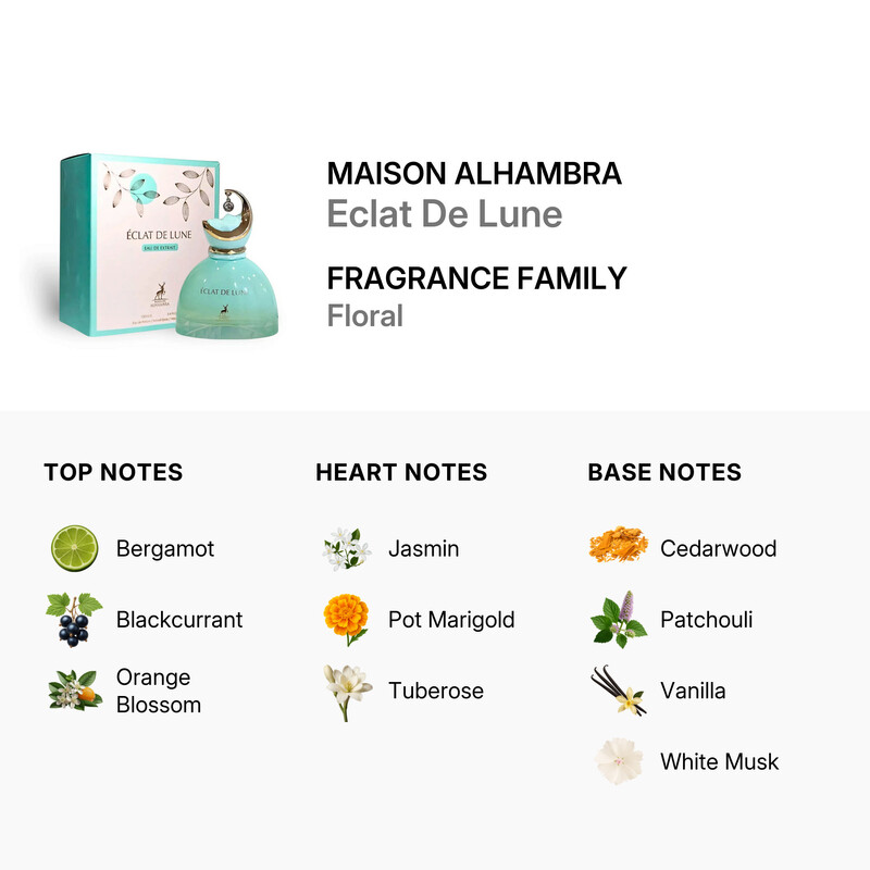 Maison Alhambra Ladies Eclat De Lune Extrait de Parfum Spray 3.38