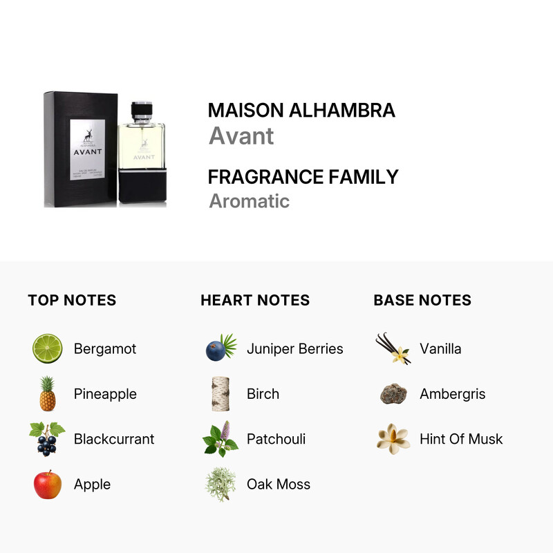 Maison Alhambra Men's Avant EDP Spray 3.4 oz Fragrances 6291107459110