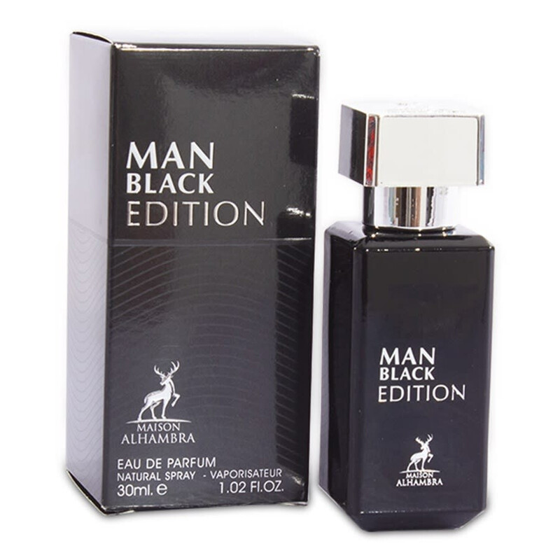Maison Alhambra Men's Black Edition EDP Spray 1.0 oz Fragrances 6290360596310