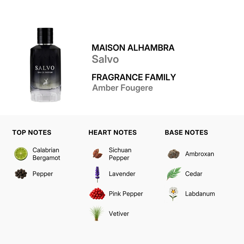 Maison Alhambra Men's Salvo EDP 3.4 oz Fragrances 6291107459363