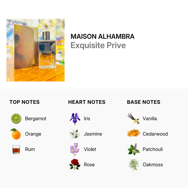 Maison Alhambra Unisex Exquisite Prive EDP Spray 3.4 oz Fragrances