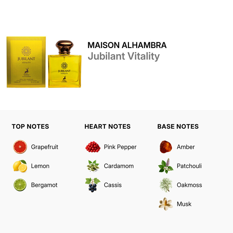 Maison Alhambra Unisex Jubilant Vitality EDP Spray 3.4 oz
