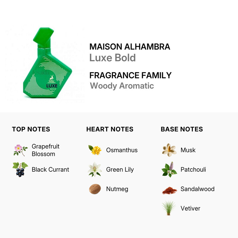 Maison Alhambra Unisex Luxe Bold EDP Spray 3.4 oz Fragrances