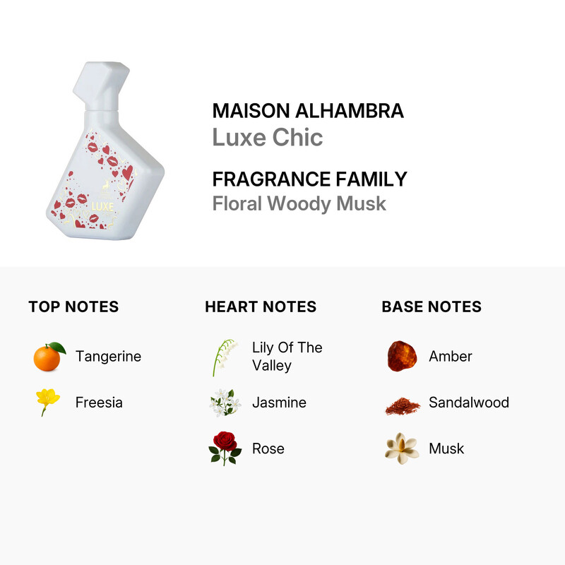Maison Alhambra Unisex Luxe Chic EDP Spray 3.4 oz Fragrances