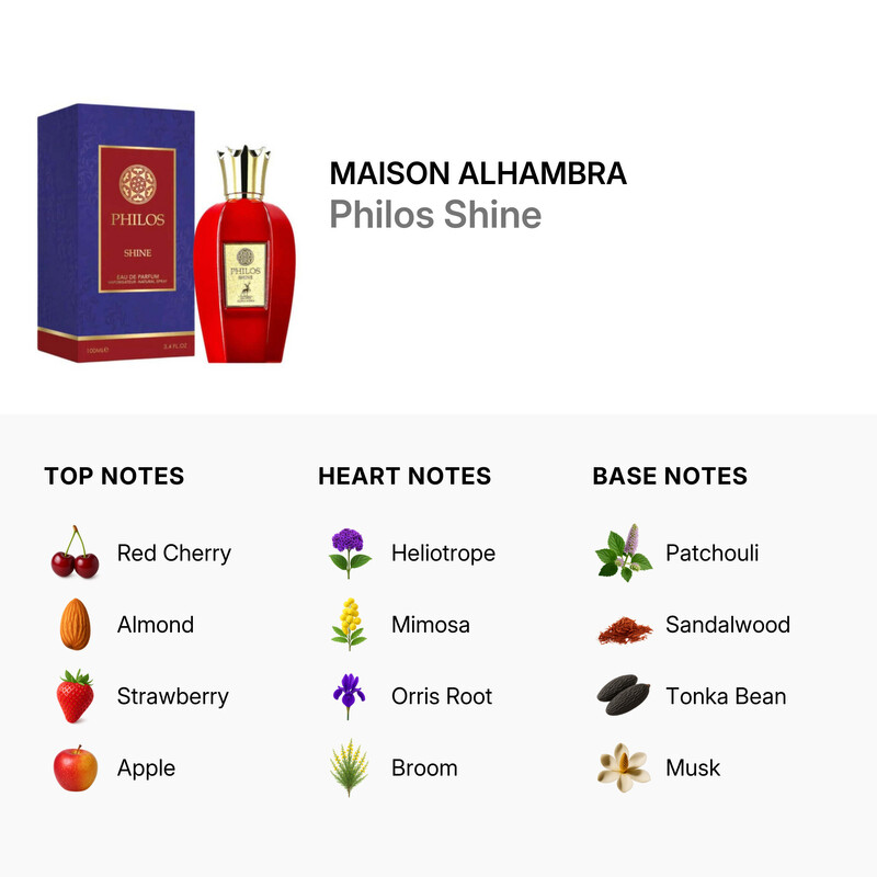 Maison Alhambra Unisex Philos Shine EDP Spray 3.4 oz Fragrances