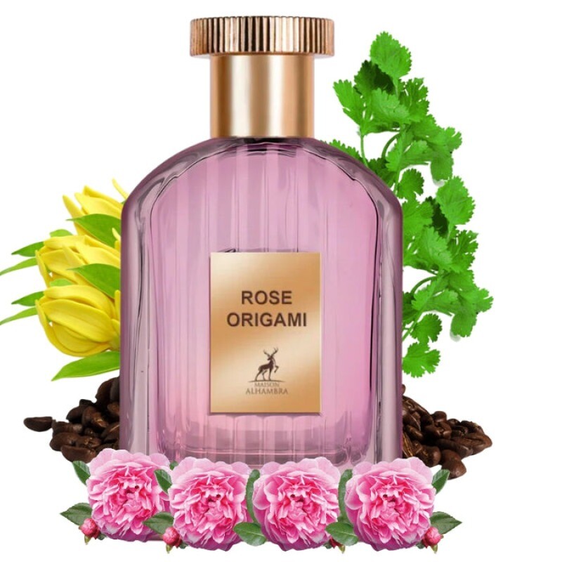 Maison Alhambra Unisex Rose Origami EDP Spray 3.4 oz Fragrances